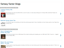 Tablet Screenshot of fantasy-factor-blogs.blogspot.com