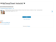 Tablet Screenshot of myclassycloset-instocks.blogspot.com