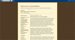 Desktop Screenshot of educacionynacionalismo.blogspot.com