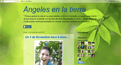 Desktop Screenshot of angelesenlatierra-nicolas.blogspot.com