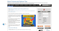 Desktop Screenshot of futures-option-tips.blogspot.com
