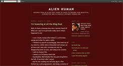 Desktop Screenshot of alienhuman.blogspot.com