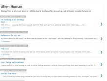 Tablet Screenshot of alienhuman.blogspot.com