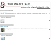 Tablet Screenshot of paperdragonpress.blogspot.com