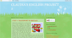 Desktop Screenshot of claudiaenglishproject2.blogspot.com