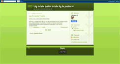 Desktop Screenshot of ligtvjustintv-izle.blogspot.com