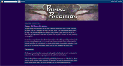 Desktop Screenshot of primalprecision.blogspot.com