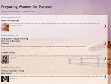 Tablet Screenshot of preparingwomenforpurpose.blogspot.com