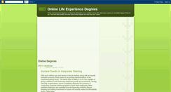 Desktop Screenshot of online-life-experience-degrees.blogspot.com