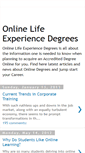 Mobile Screenshot of online-life-experience-degrees.blogspot.com