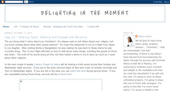 Desktop Screenshot of delightinginthemoment.blogspot.com