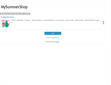 Tablet Screenshot of mysummershop.blogspot.com