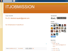 Tablet Screenshot of itjobmission.blogspot.com