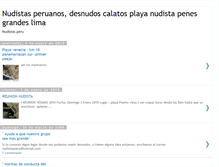 Tablet Screenshot of nudistasperu.blogspot.com