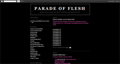 Desktop Screenshot of paradeofflesh.blogspot.com