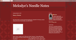 Desktop Screenshot of melodyesneedlenotes.blogspot.com