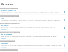 Tablet Screenshot of aliciasaurus.blogspot.com