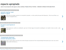 Tablet Screenshot of espacioapropiado.blogspot.com