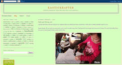 Desktop Screenshot of kaotickrafter.blogspot.com