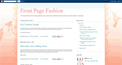 Desktop Screenshot of frontpagefashion.blogspot.com