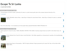 Tablet Screenshot of escapetosrilanka.blogspot.com