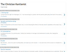 Tablet Screenshot of christiankantianist.blogspot.com