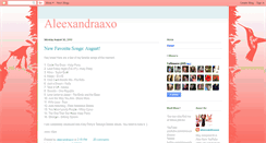 Desktop Screenshot of aleexandraaxoo.blogspot.com
