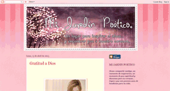 Desktop Screenshot of jardinpoetico.blogspot.com