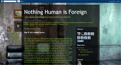 Desktop Screenshot of nothinghumanisforeign.blogspot.com