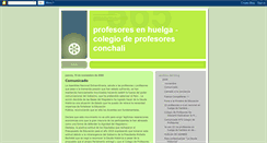 Desktop Screenshot of huelgaprofesores.blogspot.com