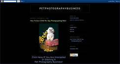 Desktop Screenshot of petphotographybusiness.blogspot.com