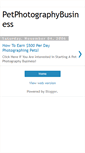 Mobile Screenshot of petphotographybusiness.blogspot.com