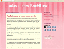 Tablet Screenshot of lecturasparabachillerato.blogspot.com