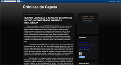 Desktop Screenshot of cronicasdocapeta.blogspot.com