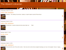 Tablet Screenshot of absentlibrarian.blogspot.com