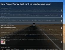 Tablet Screenshot of newpepperspray.blogspot.com