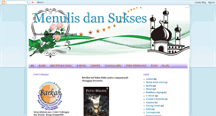 Desktop Screenshot of menulisdansukses.blogspot.com