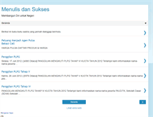 Tablet Screenshot of menulisdansukses.blogspot.com