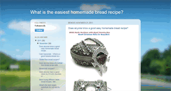 Desktop Screenshot of homemade-bread-recipe.blogspot.com