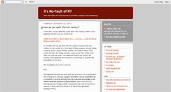 Desktop Screenshot of nynofaultlaw.blogspot.com