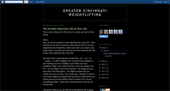 Desktop Screenshot of cincinnatiweightlifting.blogspot.com