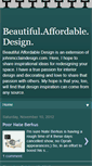 Mobile Screenshot of beautifulaffordabledesign.blogspot.com