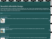 Tablet Screenshot of beautifulaffordabledesign.blogspot.com