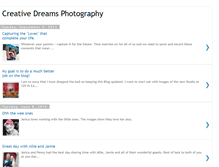 Tablet Screenshot of creativedreamsphotography.blogspot.com