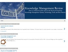 Tablet Screenshot of knowledgemanagement-review.blogspot.com