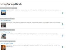 Tablet Screenshot of livingspringsranch.blogspot.com