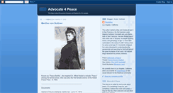 Desktop Screenshot of advocate4peace.blogspot.com