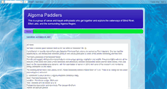 Desktop Screenshot of algomapaddlers.blogspot.com