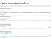 Tablet Screenshot of cronicasdeunamadreimperfecta.blogspot.com