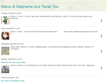 Tablet Screenshot of marcoandstephanie.blogspot.com